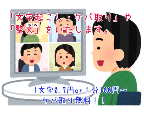文字起こしをいたします 丁寧で迅速な納品をいたします。 イメージ1