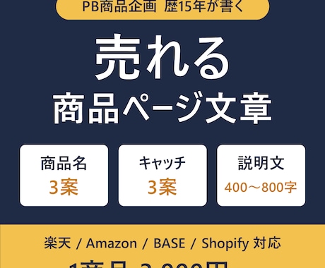 元PB商品企画担当がEC商品ページの文章を書きます イメージ1