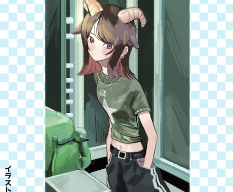 可愛いアイコン.サムネ.立ち絵etc.お描きします 背景込みの1枚絵もキャラクターイラストも作成します！ イメージ2