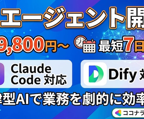 オーダーメイドAIエージェント作ります 業務に合わせた専属AIを設計・構築します イメージ1