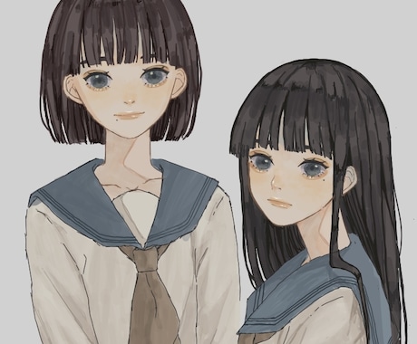 SNS用件アイコン描きます かわいい女の子のアイコン！様々なSNSで利用可能！ イメージ1