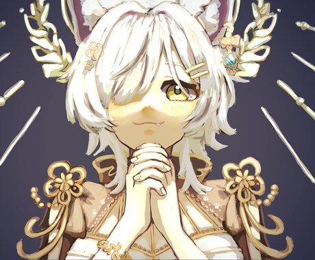 アイコン〜サムネetc！1枚絵描きます 光を意識した塗りの女の子が得意です イメージ1