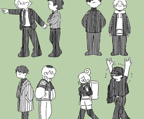 ゆるいイラスト描きます 創作キャラなどをいつもと違うタッチで見てみませんか イメージ2