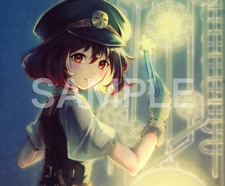 ファンタジックで幻想的な女の子の1枚絵を描きます 厚塗りで描くキャラクターデジタルイラスト イメージ2