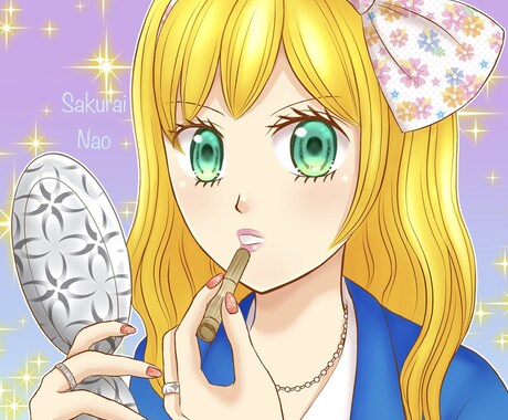 少女漫画風SNSアイコンお描きします イケメン、チビキャラも可能。お好みに合わせて作成します。 イメージ2