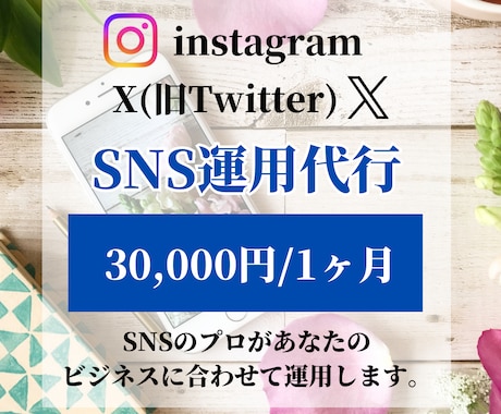 あなたのSNSをプロが代行して運用します 集客やビジネスに合わせた適切な運用を提供させていただきます！ イメージ1