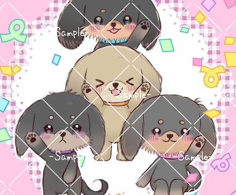 可愛い！ゆるい！動物ミニキャラ描きます 可愛いミニキャラを作成します！ イメージ2