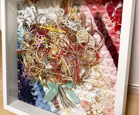 ご祝儀袋と水引を、思い出アートにリメイクします 大切な方の想いを、カタチに残る記念アートへ イメージ2