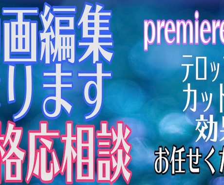 初回半額！！お試し価格にて、あなたの動画編集します 低価格★単品注文ＯＫ★価格相談可能 イメージ2