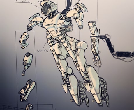 メカ、キャラクターデザインを中心に描きます メカ、キャラクターデザインなど イメージ1