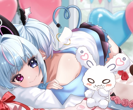 可愛いイラスト描きます VTuberさんやプレゼントにも！ イメージ2