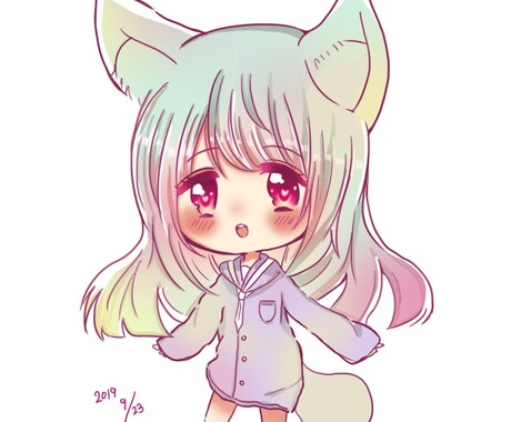 アイコン･イラスト♡ ミニキャラでよければ描きます ゆるふわなミニキャラでアイコン･イラストを描きます。 イメージ2