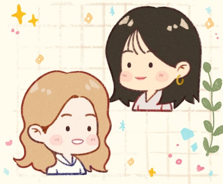 やわらかいタッチで海外風似顔絵イラストを描きます 実績が１０になるまで最低価格で提供します！ イメージ2