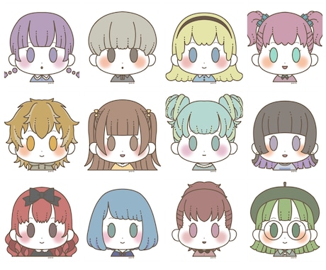 似顔絵アイコン描きます デフォルメの似顔絵アイコンを描きます イメージ1