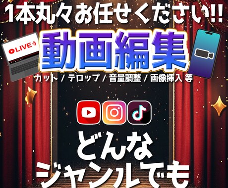 YouTube動画、ショート動画編集承ります ジャンル問わず、イメージを実現します！ イメージ1