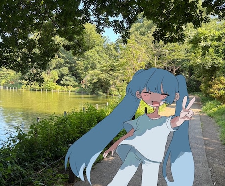 写真にイラストをお描きします 幅広い絵柄に対応しております！お散歩mvや観賞用などに イメージ2