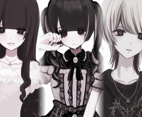 地雷系やお姉さん系のイラストお描きします 可愛いをもっとリアルに、あなただけのイラストをお描きします イメージ1
