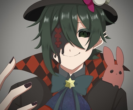 アイコン用や一枚絵など制作します 可愛いも、ダークも、中性的も。さまざまなイラスト描きます。 イメージ2