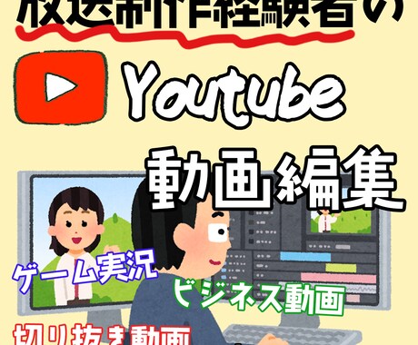 Youtube向け動画編集承ります 切り抜き動画、ビジネス動画、ゲーム実況等、ご相談ください イメージ1