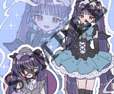 オリジナルキャラクターのイラストお描きします イメージ1
