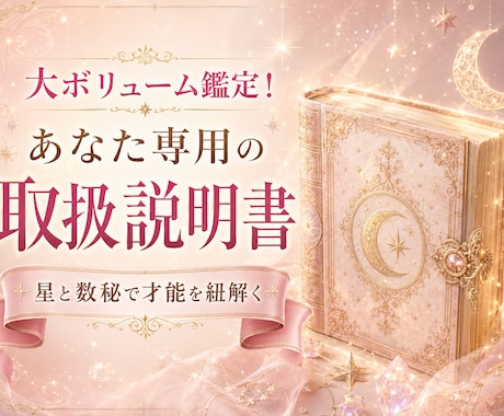 生年月日で紐解くあなた専用の取扱説明書を作成します 特大ボリューム！星と数秘が導くあなたの才能と3年間の運気 イメージ1