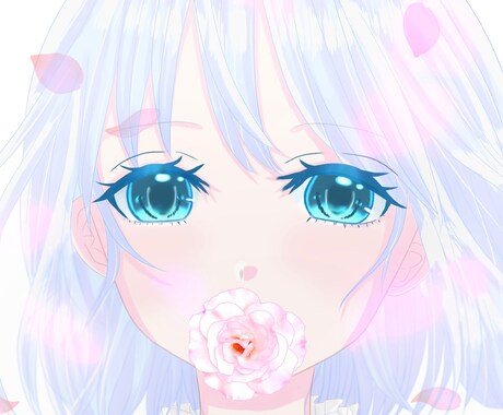 可愛い女の子のアニメ風SNSアイコンお描きします 可愛い系アニメ系のアイコン描きます^^* イメージ1
