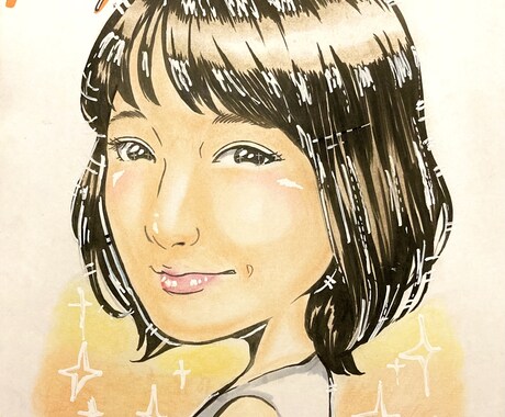 暖かみのある似顔絵を手描きにて描かせていただきます 嫌味がなくあまり誇張しない自然なタッチで！ イメージ2