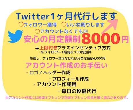Twitter1ヶ月運用代行致します 契約前に2日間無料でお試し期間始めました♪ イメージ1