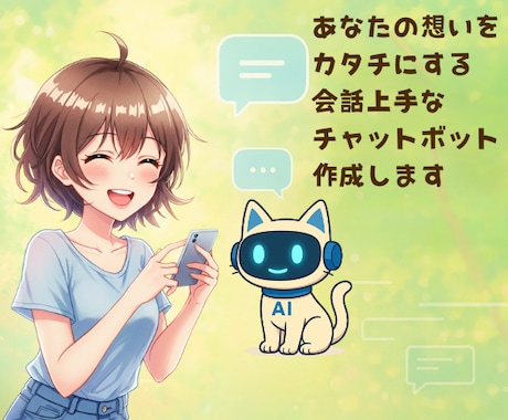 DifyでAIチャットボットを構築します あなた専用のチャットボットを心を込めて作ります イメージ1