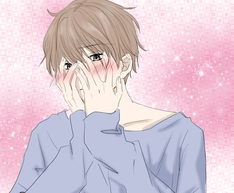 少女漫画タッチのイラストを描きます キュンとするイラストをお届けします♪ イメージ2