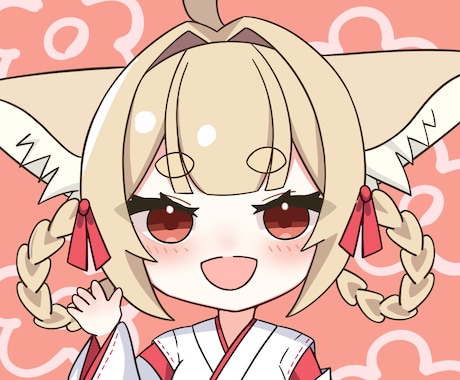 Vtuber活動を応援！ミニキャラ制作承ります 動画内イラストやアイコンなどにお使いいただけます！ イメージ1