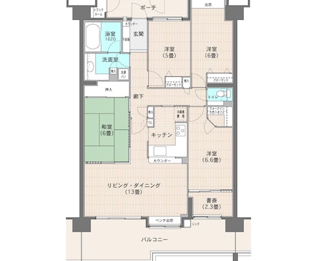 不動産広告用! 間取図を作成いたします CADで正確な間取図を作成も可能！ イメージ1