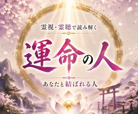 神事霊視◆赤い糸が繋ぐあなたの運命の人を視ます 高皇産霊神の神託を仰ぎ、あなたと魂で惹かれ合う相手を霊視 イメージ1