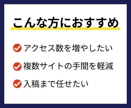 アドセンスの集客・収益アップ記事を10本作成します リサーチからWP入稿までお任せプランもあり イメージ2