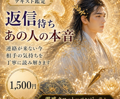 返信待ち｜あの人の本音と連絡の流れを読み解きます 見えないあの人の想いとご縁に光を当て今後の流れをお伝えします イメージ1