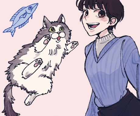商用OK！目をひくイラストお描きします アイコン・ブログ・プレゼント用などお気軽にご相談ください！ イメージ1