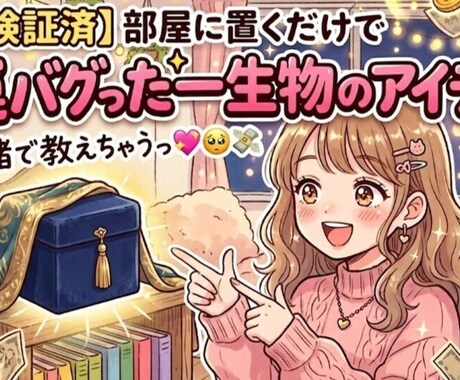 金運バグった一生物のアイテム…内緒で教えちゃいます 【ガチ検証済】部屋に置くだけでOK イメージ1