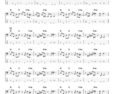 Tab譜、紙の楽譜、手書きの楽譜をデータ化します お手持ちの楽譜をPCで編集できる形に。Youtubeにも！ イメージ2