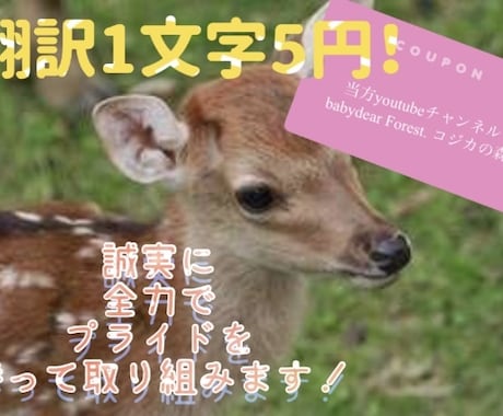 翻訳　英語⇄日本語　日本語⇄英語　翻訳します 早く・丁寧に・プライドを持って最高の翻訳をいたします。 イメージ1