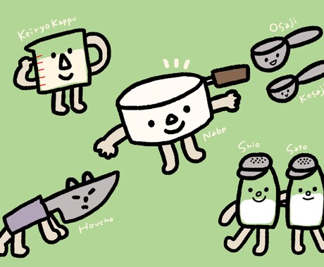 どうぶつ、人、モノ！ゆるーいアイコン描きます 商用利用もOK！オリジナルアイコンのリクエストに応じます！ イメージ2