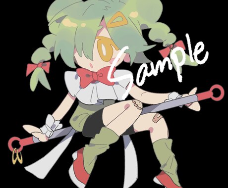 ミニキャラの全身絵を制作いたします アイコン、挿絵、動画内イラストなど様々な場面で使用できます！ イメージ2