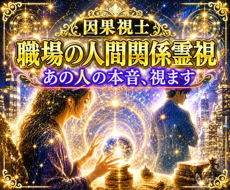 職場関係占い｜パワハラ・モラハラを霊視します あの人の本音を12,000字で視ます イメージ1