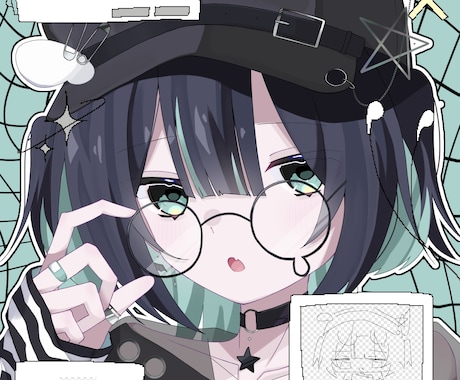 1枚絵～TRPG等の立ち絵など！イラスト制作します 可愛くて心惹かれる絵が好きな方へ イメージ2