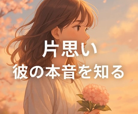 片思いの彼があなたをどう思っているか占います 彼の潜在意識・あなたへの印象・距離を縮める方法をリーディング イメージ1
