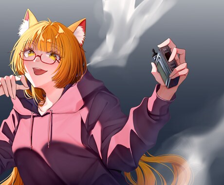 歌ってみた動画のサムネイルなどのイラスト作成します 男女問わず！綺麗なイラストお描きします！ イメージ2
