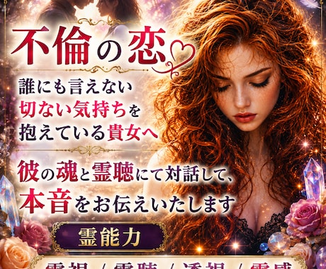 霊聴で彼の魂と対話して本音をお伝えします ❣️透視歴40年の霊能者が彼のスピリットをここにお呼びします イメージ1