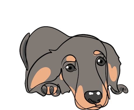 愛犬をひと味ちがった可愛いイラストで描きます かわいい愛犬をアイコン記念日プレゼントなどにいかがですか？ イメージ2