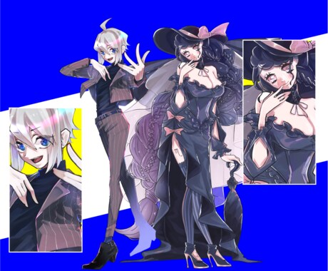 人物イラストを描きます 綺麗めな顔と可愛い顔が得意です イメージ2