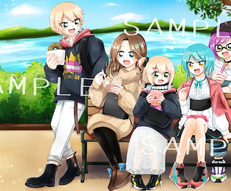 鮮やかなキラキラ可愛いイラストなんでも描きます アニメ調で可愛いイラストをを求めてる方へ イメージ2