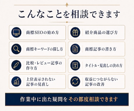 商標SEOで検索上位を目指すサイト作りを教えます 実績ある現役サイト運営者が1か月サポート！ イメージ2